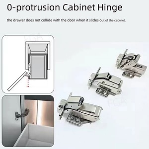 Hydraulic Concealed 155 Degree Soft Close Door Hinge Furniture Cabinet Adjustable 35mm Hinge Cup for <b>Kitchen</b> Living Room Bedroom - Product Image 3