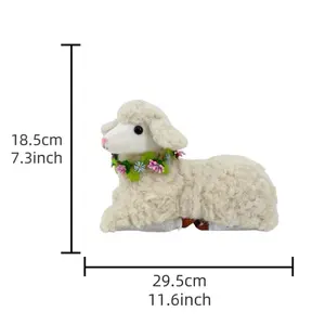 Hot Sale Indoor Desktop Party Decoration Supplier Easter Gift Sets Events Supplies Handicraft Lamb Sheep Decors For Home