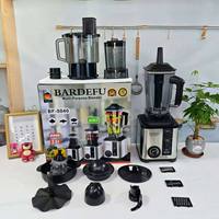 Robot culinaire multifonction 8-en-1 professionnel 5040 220V 9500W 2.5L pour l'Afrique, avec prise UE, mixeur et processeur
