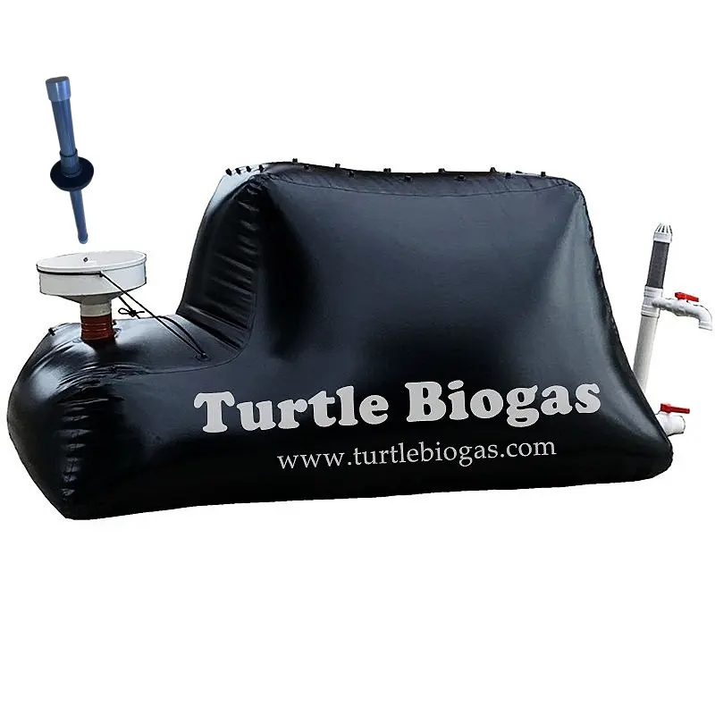 Turtle Biogas 3.0 making small mini home biogas plant digester methane gas generator storage tank storage bag balloon appliance