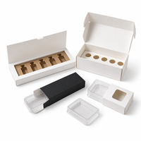 Boîte personnalisée pour flacons de 3 ml et 10 ml, emballages blancs vides avec logo