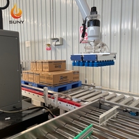 Palettiseur robotique industriel, machine automatique de superposition de boîtes pour l'emballage de lingettes en carton