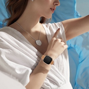 Smartwatch Vòng đeo tay thay thế dây đeo cho <span class=keywords><strong>Fitbit</strong></span> <span class=keywords><strong>Versa</strong></span> 3/cảm giác đầu tiên lớp da bò duy nhất tour du lịch da bọc Ban nhạc đồng hồ - Product Image 6