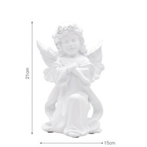 Venta caliente oración Ángel niña Cupido ornamento respetuoso con el medio ambiente resina artesanía escritorio decoración ornamento - Product Image 5