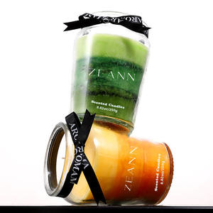 Bougies parfumées personnalisées nouveau modèle avec parfum de qualité supérieure fait à la main élégant décor à la maison idée cadeau longue durée de combustion - Product Image 4