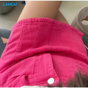 Carment Manufacturers Custom Girls Falda vaquera Sexy Mini falda sólida para mujer - Product Image 2