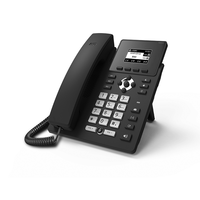 Entry 2 SIP IP VoIP Desktop-Telefon Modell S12 mit 128x64 Display, Kostengünstiges HD-Audio mit POE für Geschäfts-/Hotelnutzung
