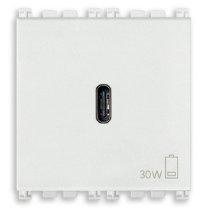 อะแดปเตอร์แปลงไฟ USB C PD 30W สีขาว สำหรับอุปกรณ์ที่รองรับการชาร์จเร็ว - Product Image 1