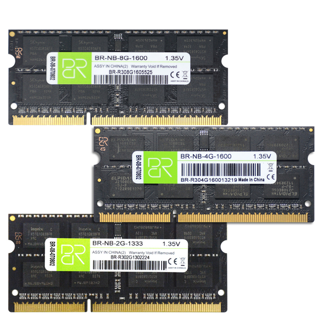 BR Factory Ram Ddr3 2gb 4gb 8gb 1600mhz Sodimm Memoria Ddr3 4gb Ram Laptop 8gb Ram Ddr3 8gb