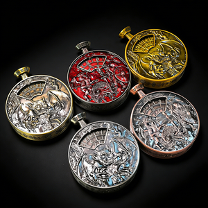 Meilleures ventes d'usine : Dés à double face en métal, dés à spinner Cthulhu couleur unie pour les joueurs de jeux de rôle sur table <span class=keywords><strong>5e</strong></span> - Product Image 1