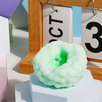 Ballon anti-stress artisanal, sonore, en forme de gâteau de riz glutineux, jouet à presser et décompresser à rebond lent, phénomène viral sur internet