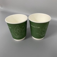 Gobelets en papier jetables pour café 8oz 12oz 16oz à emporter, gobelets en papier biodégradables, gobelets à double paroi de qualité alimentaire