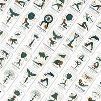 36 cartes d'affirmation pour postures de yoga - Cartes éducatives personnalisables en papier pour l'apprentissage des postures de yoga et l'énergie positive