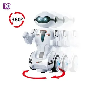 DC 스마트 360 도 회전 장난감 로봇 어린이 조기 교육을위한 지능형 로봇 교육 로봇