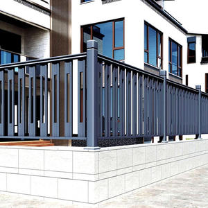 Rampe de protection légère en alliage d'aluminium et acier inoxydable, résistante à la rouille, pour balcon extérieur, escalier, villa, cour et jardin - Product Image 2