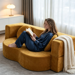 Nouveau Best-seller 2026 : Canapés <span class=keywords><strong>en</strong></span> Tissu Pliables Multifonctionnels et Personnalisables pour Salons, Chambres, Hôtels et Bibliothèques - Product Image 4