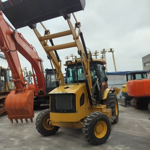 รถตักล้อยาง CAT 420F มือสอง พร้อมบุ้งกี๋หน้าและบุ้งกี๋หลัง รับน้ำหนักได้ 9 ตัน สีเหลือง - Product Image 6