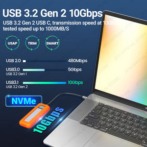 JEYI OEM penutup SSD M.2 NVMe aluminium dapat disesuaikan 10Gbps USB-C <span class=keywords><strong>3.2</strong></span> Gen2 pendingin kipas Turbo untuk penyimpanan HDD garansi 1 tahun - Product Image 6