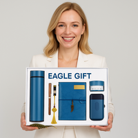 Juego de Regalo de Bolsa Porta Tarjetas de Visita con Logotipo y Color Personalizados al por Mayor, con Cuaderno para Uso Promocional en Oficina
