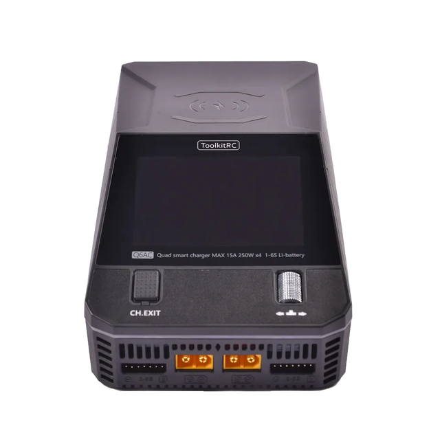 ToolkitRC Q6AC Quad Charger Compatible XT60 and XT30 Max 1000W Smart Charger