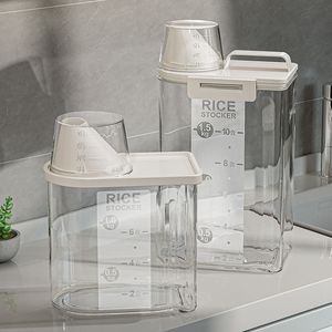 Laundry Powder Storage Box, Household Large Capacity Laundry Gel Jar, Drum Laundry Detergent Container, Desktop Transparent <strong>Stor</strong> - Product Image 2