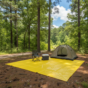 BOX 2 Telo in polietilene 4 x 6 m, giallo, 110 g/m2, PRETUL - Product Image 3