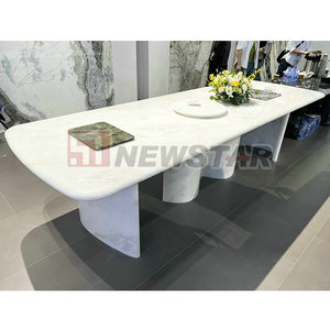<span class=keywords><strong>Grande</strong></span> <span class=keywords><strong>tavolo</strong></span> da pranzo rotondo rettangolare in marmo rosso mobili di interior <span class=keywords><strong>design</strong></span> per la casa - Product Image 4