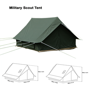 GodsWord all'aperto di lusso tela Scout <span class=keywords><strong>tenda</strong></span> per tutta la stagione Glamping campeggio 2 persone <span class=keywords><strong>tenda</strong></span> Scout verde oliva con <span class=keywords><strong>tenda</strong></span> Fly House - Product Image 2
