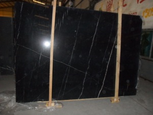 Wholesale Prices Natural Stone <strong>Black</strong> <strong>Marquina</strong> Marble Slabs Wall Panel - Product Image 4