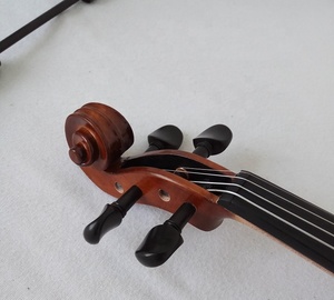 Tốt Nhất Violin Thương Hiệu Sinomusik 4/4 Violin Dark <span class=keywords><strong>Red</strong></span> Brown Matt Ngọn Lửa <span class=keywords><strong>Maple</strong></span> Mun Phụ Kiện Với Trường Hợp - Product Image 2