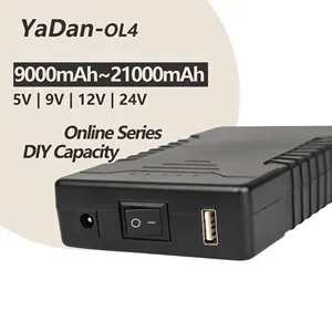 YaDan OL4 9V 12V 24V العاصمة 36W 48W mAh بنك طاقة صغير محمول للراوتر