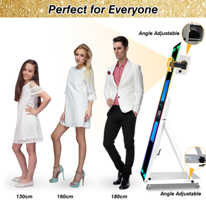 Ảnh Ảnh Tự Sướng Gian Hàng Ma Thuật Gương Ảnh Gian Hàng Máy Ảnh Ảnh Gian Hàng Gương Với Đèn <span class=keywords><strong>Flash</strong></span> Cho Tổ Chức Sự Kiện - Product Image 6