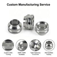 Komponen Cincin Baja Tahan Karat Berulir CNC Custom, Pabrik Komponen Mesin Presisi OEM ODM