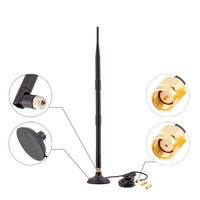 Antena de comunicación IoT omnidireccional de 868MHz 5.8dBi 50ohm con conector RPSMA y cable de extensión de goma para módulo repetidor LoRa