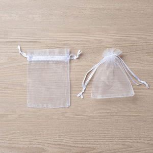 Bolsas de Organza Rápidas al por Mayor con Cordón, Bolsitas de Tela Transparente para Joyería, Bolsas de Regalo para Bodas, Fiestas, Navidad, Envío Inmediato - Product Image 3