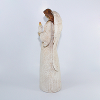 Statue d'ange antique européenne avec ailes Décoration de bureau de style religieux Sculpture d'ornement pour utilisation de souvenirs