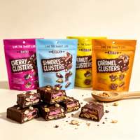 Sachet Doypack en plastique à haute barrière, imprimé sur mesure, refermable, pour chocolat, fruits, noix, bonbons et confiseries