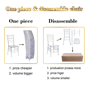 Lüks PC için temizle kristal reçine akrilik şeffaf Chiavari düğün sandalyesi olay otel ziyafetler partiler restoran yemek - Product Image 6