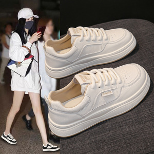 Nuevas <span class=keywords><strong>Zapatillas</strong></span> Deportivas de Primavera para <span class=keywords><strong>Mujer</strong></span>, con Suela Gruesa, Transpirables, Ligeras, Antideslizantes, Blancas, Casuales, con Parte Superior de PU y Cordones, 2025 - Product Image 6