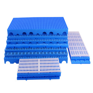 <b>Plastic</b> <b>Flooring</b> Mat Square Blue Round Hole Waterproof Moisture Proof Board For Warehouse Storage Use - Product Image 5