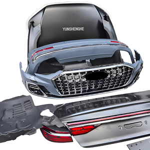 Kit Carrozzeria Horch per <span class=keywords><strong>Audi</strong></span> A8 <span class=keywords><strong>D4</strong></span> (2011-2017) Aggiornamento Stile A8 D5 (2023) con Paraurti, Fari, Fanali Posteriori, Cofano e Parafanghi - Product Image 3