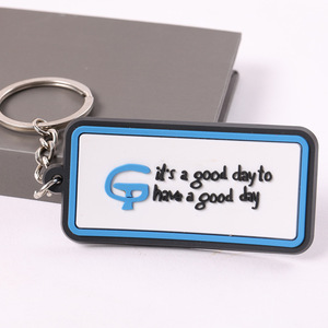 Promotional PVC Key <b>Ring</b> Custom Logo Rubber Keychain for Business Launch Campaign Gift Factory Direct - Product Image 3