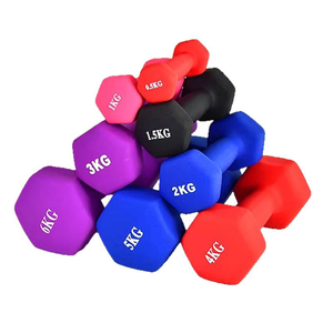 High Quality Gym Fitness 1kg 2kg 3kg <strong>4kg</strong> Customized Weights Neoprene Coated Pvc <strong>Dumbbells</strong> Set With RackNeoprene <strong>Dumbbells</strong> - Product Image 4