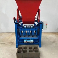 Machine de fabrication de briques électrique mobile 4 pièces 8 pouces 200mm béton faisant des briques