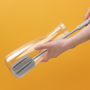Cup Brush Long <b>Handle</b> <b>Sponge</b> Cleaning For Glass Bottle Kitchen Use - Product Image 2