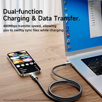 Kabel Pengisian Cepat USB C ke USB C 100W 5A E-Marker dengan Layar Digital, Jalinan Nilon, Produsen OEM, Logo Kustom, Grosir