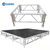 Scène mobile extérieure de luxe en aluminium pour concerts et mariages, avec podium antidérapant, installation facile, pour événements et présentoirs en treillis.