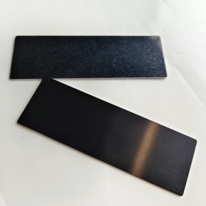 <span class=keywords><strong>Targhetta</strong></span> adesiva in alluminio resistente alla corrosione anodizzato nero personalizzabile - Product Image 6