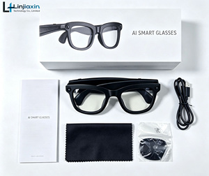 แว่นตาอัจฉริยะ G32 AI รุ่นใหม่ ปี 2026 กล้อง 8MP บันทึกวิดีโอ 1080P แปลภาษาแบบเรียลไทม์ ผู้ช่วยเสียง Open AI แว่นตาสำหรับเดินทาง ผู้ชาย ผู้หญิง - Product Image 1