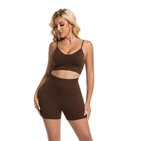 Ensemble de yoga push-up léger et confortable pour femme, vêtements de sport sans couture taille haute personnalisés pour le rehaussement des fessiers